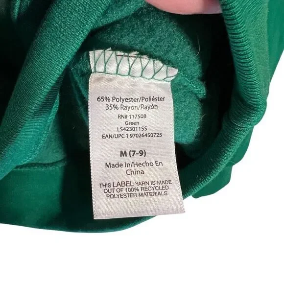 Wound Up What The Elf Is Going On Here Christmas Sweatshirt Green Size Medium - Picture 4 of 6